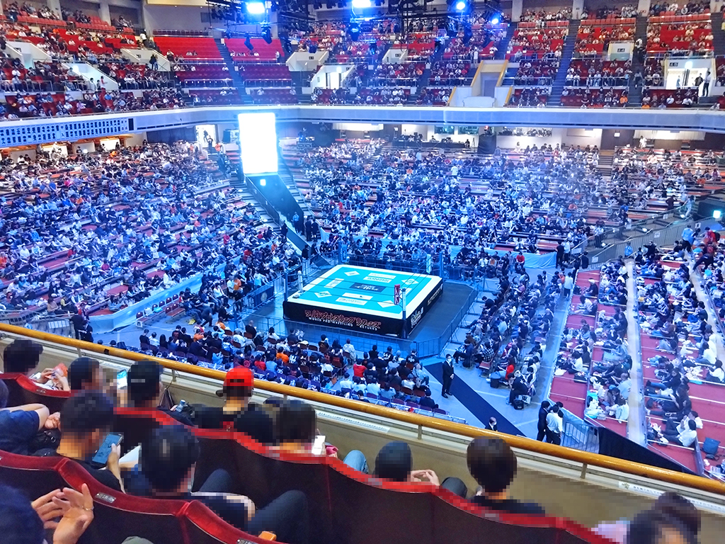 両国国技館でプロレスを見る