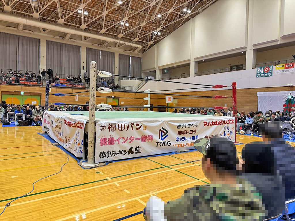 矢巾町民体育館(岩手県)でプロレスを見る!